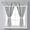 Householdfurnishing Embroidered Kitchen Window Pair Curtains Set Rod Pocket with