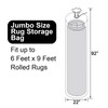 HFKPJRT 2 Pcs Rug Storage Bag, Jumbo Plastic Rug Bags