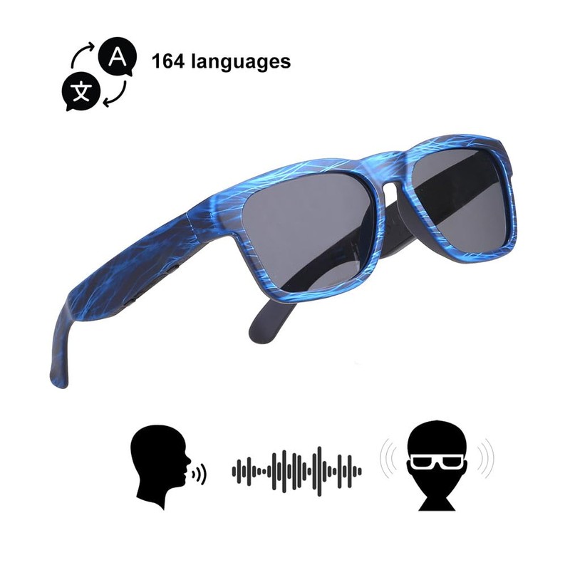 OhO sunshine Wireless AI Language Smart Glasses Translator Headset 164