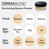 Dermablend Illuminating Banana Powder, Loose Setting Powder Makeup for Brightening