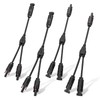 ECO-WORTHY 2 Pair Solar Connectors 30A Y Branch Parallel PV
