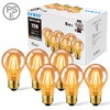 LVWIT LED Bulb, E26 Base, Filament Bulb, 60W Equivalent, 2500K,