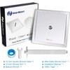 NearMoon Rain Shower Head With Shower Arm, Ceiling Mount Square