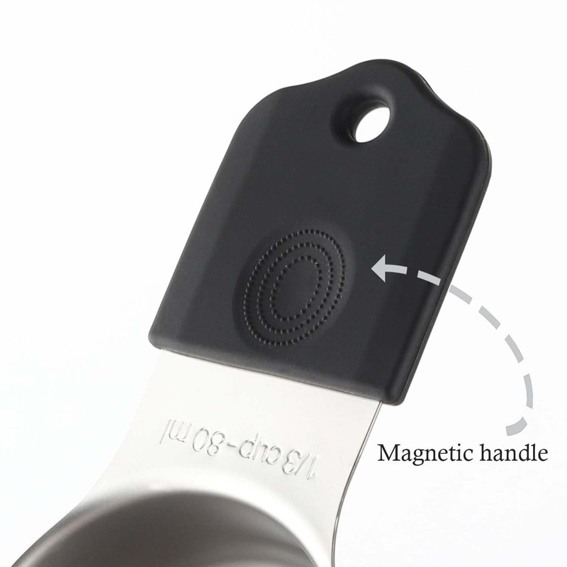 Magnetic Measuring Cups Set Stainless Steel Heavy Duty Metal Measuring