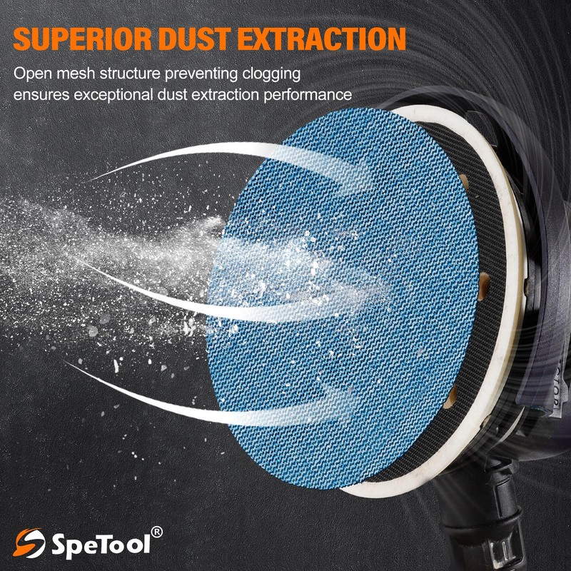 SpeTool Sanding Mesh 125 mm Velcro Pack of 30 Sanding
