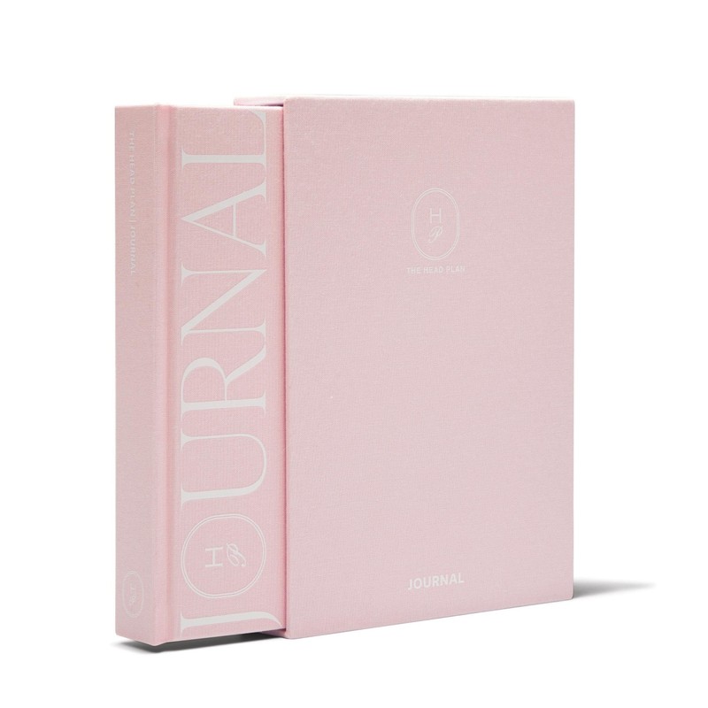 The Head Plan Undated Wellness and Goal-Setting Journal, Soft Pink