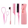 Kit Peines Y Cepillos Regadera Para Cabello Con Atomizador