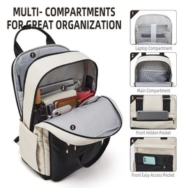 YTL Elegant Rucksack Damen Groß Schulrucksack Reiserucksack Backpack Women Teenager Mädchen Schultasche Abeitstasche 15,6 Zoll Laptop