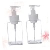 STOBAZA 2pcs Foaming Pump Bottle for Women Refillable Transparent Dispenser