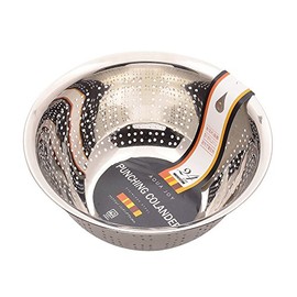 Pearl Metal AquaJoy HB-972 Stainless Steel Punching Colander, 9.4 inches (24 cm)