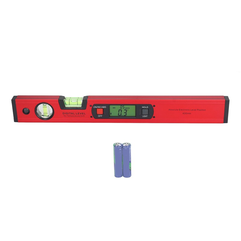 400mm Digital Level Ruler Electronic LCD Display Aluminium Alloy Magnetic