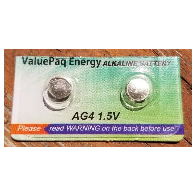 Energy LR626 Energy AG4 Alkaline Button Cell Batteries, 2 Pack,