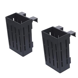 2PCS Aquarium Live Plant Holder, Hanging Planter Cups, Aquarium Plants Holders with Hooks and Suction Cups for Fish Tank Aquaponic Plant Cultivation and Aquascape Decorations (Black)