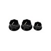 Fender® Jazz Bass® Pot Knobs, black, 3 pieces