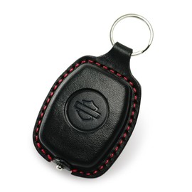 Leather Chaya Harleydavidson Revolution MAX Sportster S Nightstar Pan America Genuine Leather Harley-b Smart Key Case, Black