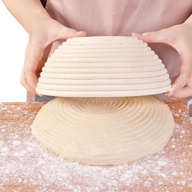 Premium Bread Proofing Basket Set – 9" Round & 10"