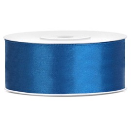 25 Metres Satin Ribbon Blue Wide Ribbon 38 mm Bow Ribbon Blue Decorative Ribbon Gift Wrap Ribbon Blue Bow