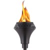 TIKI Island King 65" Metal Outdoor Torch – Weather-Resistant, Decorative