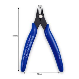 2Pcs Cable Wire Cutter, Flush Side Wire Cutters, 3D Printer Accessories, Mini Flush Cutter for Making Home DIY Jewelry, 3D Printer Accessories, Durable Side Cutter Nippers for Soft Mental(5 * 3 Inch)