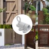 bociloy Aluminum Alloy Self-Closing Latches, White Automatic Spring Door Lock,