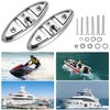 Ciweisah Stainless Steel Boat Folding Cleats 6" Flip-up Dock Cleat