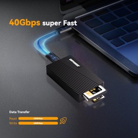 CHIPFANCIER 2-in-1 CFexpress Adapter Memory Card Reader CFexpress Type A and CFexpress Type B Memory Card Reader 40Gbps USB 4.0 Gen 2 Compatible with Windows/Mac/Linux/Android Black