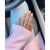 Me&Hz 18K Gold Plated Dome Ring Statement Rings for Women