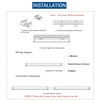 8FT LED Shop Light Fixture, T8 Integrated Tube Light Fixture,