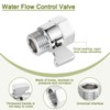QUARKZMAN Wasserflussregelventil, 2 Stück G1/2" Duschkopfabschaltventil, Messing-Wasserdruckregler für Duschkopf oder