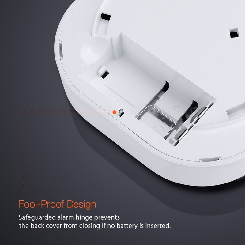 Wireless Smoke Alarm Detector Independent Smoke Sensor Home Security Smart