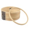 18 PCS Bamboo Embroidery Hoops Set, 8 Inch Adjustable Cross