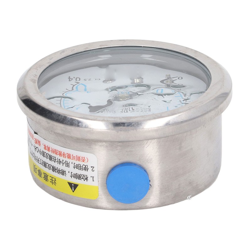 Vacuum Pressure Gauge Shockproof Radial Stainless Steel Case for Industrial