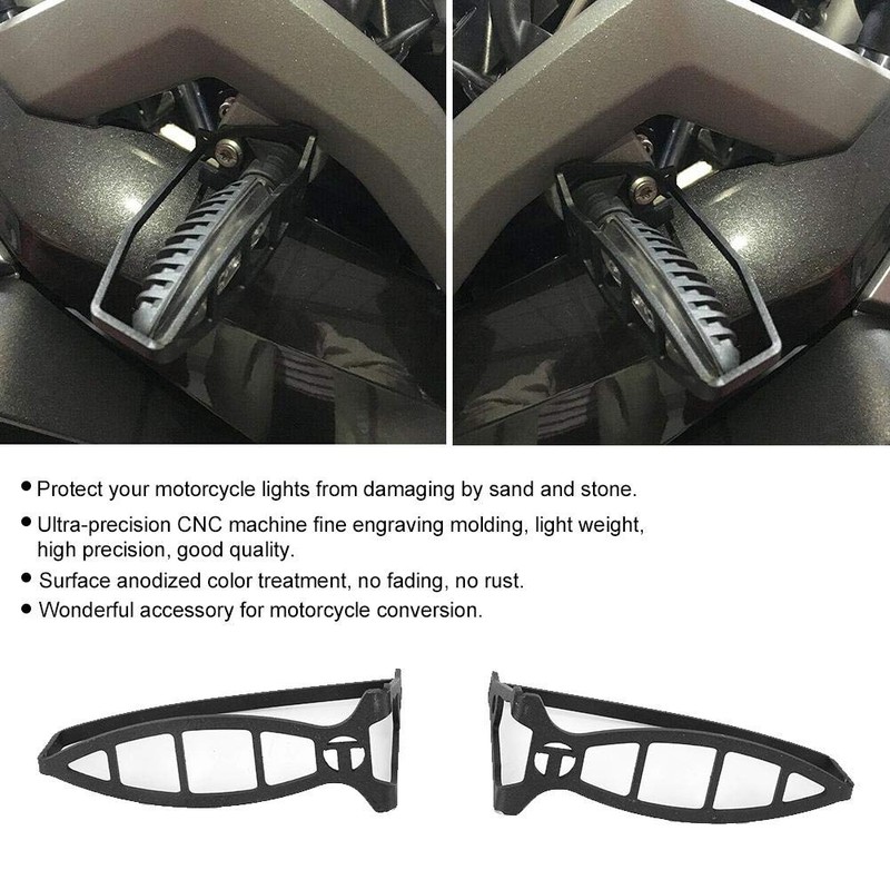 KIMISS Cubierta Protectora para Luz Direccional LED de Moto, 2