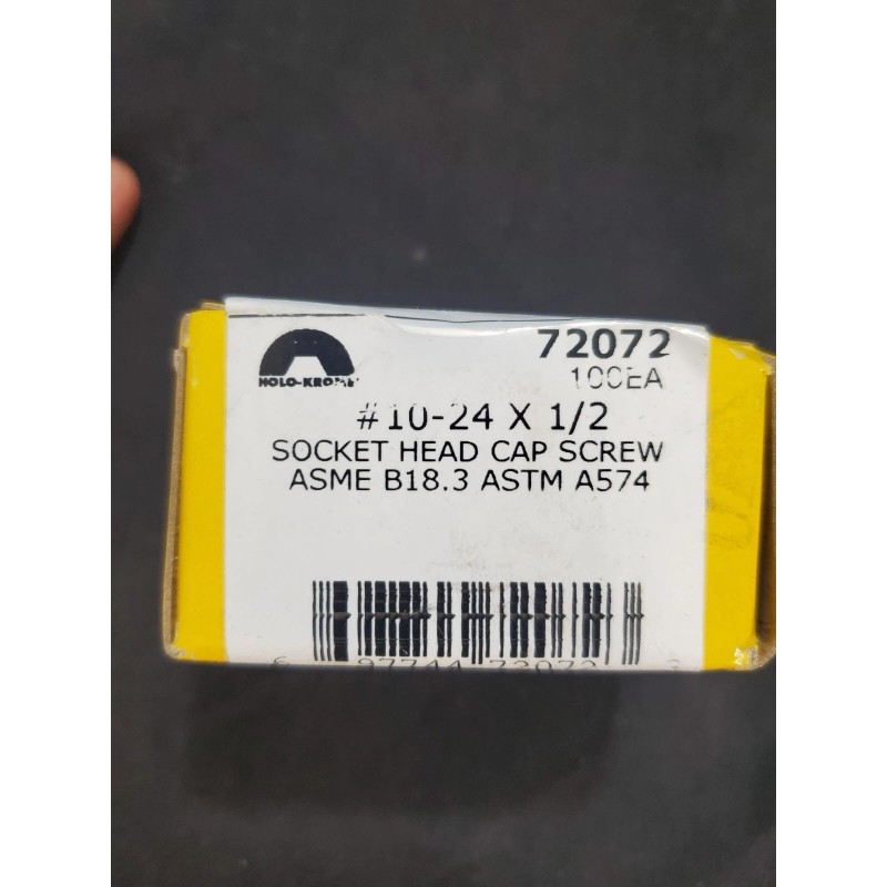 HOLO-KROME BOX OF 100 Holo Krome 10-24 X 1/2 SOCKET