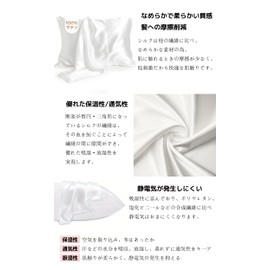 Derpilo 2-Piece Pillow Cover, Double-Sided Satin, Envelope Type, Washable, Stylish, Cool, Skin-friendly, Soft Pillow, 100% Satin, Moisturizing, Hair Care, Glossy, Reduces Sleeping Habits