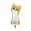 Golf Headcover Driver Cover Wood Cover UT Cover Cat (Brown,
