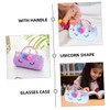 IMIKEYA 2pcs Unicorn Glasses Case for - Cute Hard Shell