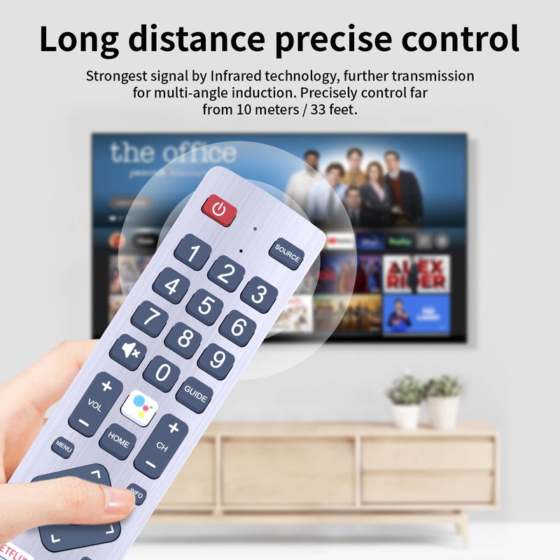 TCNOUMT New Voice Remote Control Generic Replacement for Sharp Aquos