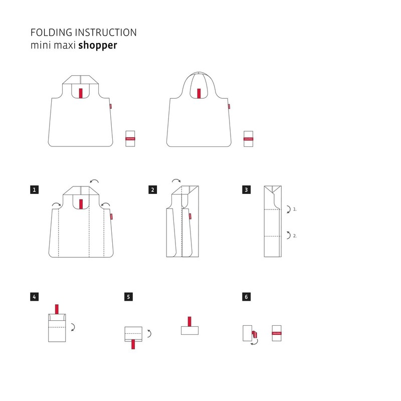 Reisenthel Polyester Duffel Bag Mini Maxi Shopper, Black