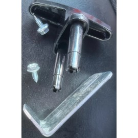 Clopay 1 Garage Door Lift Handle W/Install Hardware Step & Screws Black