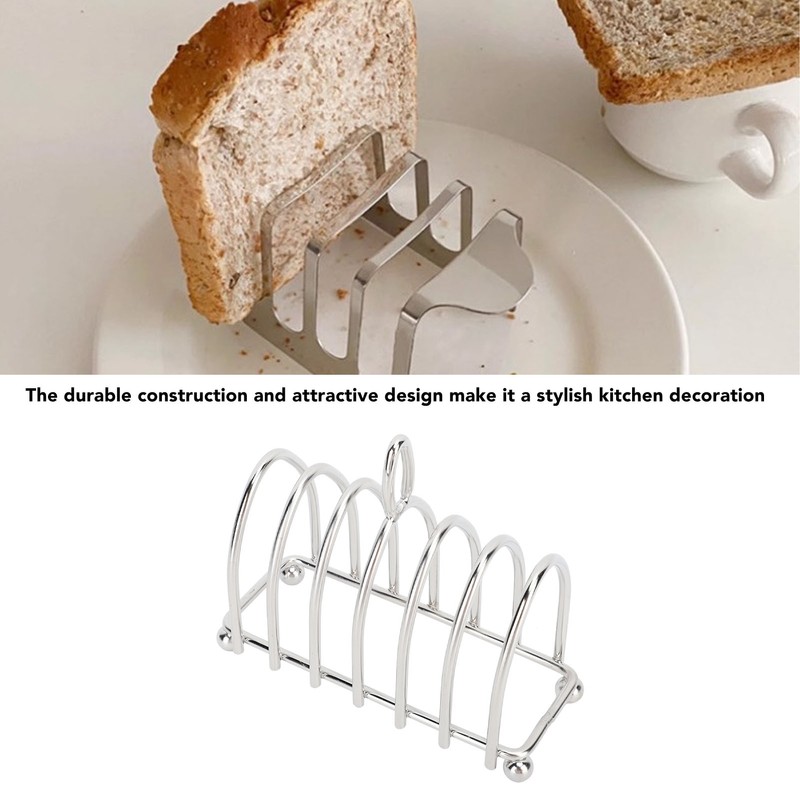 Stainless Steel Toast Rack Easy To Clean Vintage Rustproof Toast