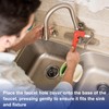 sourcing map Faucet Hole Cover, 5.51" Stainless Steel Deck Plate