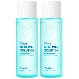 ZealSea 2% Salicylic Acid Toner for Face with 2% Niacinamide - BHA Liquid Exfoliant for Blackheads and Enlarged Pores, Exfoliate for Face to Soothe Breakouts, Exfoliating Toner, 6.76 Fl Oz, Pack of 2