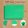 Phinus 140 Sheets Green Tissue Paper, 14 x 20 Inches
