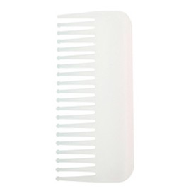 Professional Detangling Wet Comb, Standable Wide Tooth Hair Styling Comb for Men Women Pompadour Long Straight Curly Wavy No Handle Shampoo Comb for Travel, Gymbag, Purse, Home, Office (Trans-White)