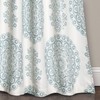 Lush Decor Seafoam Medallion Room-Darkening Window Curtain Set (84" x