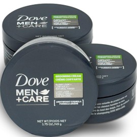 Dove Men+Care Grooming Cream, 3 Pack Hair Styling Cream for Men, Lightweight Formula, Defines and Conditions with Low Hold for Easy Styling and Natural Texture, 1.75 oz Each