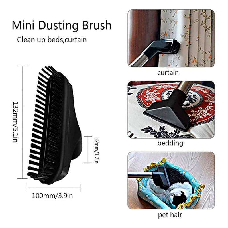 Universal For Vac Accessories 32mm(1 1/4in) Vacuum Attachments Dusty Brush