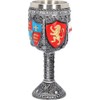 Nemesis Now English Goblet 17cm Grey, Resin w/Stainless Steel Insert,