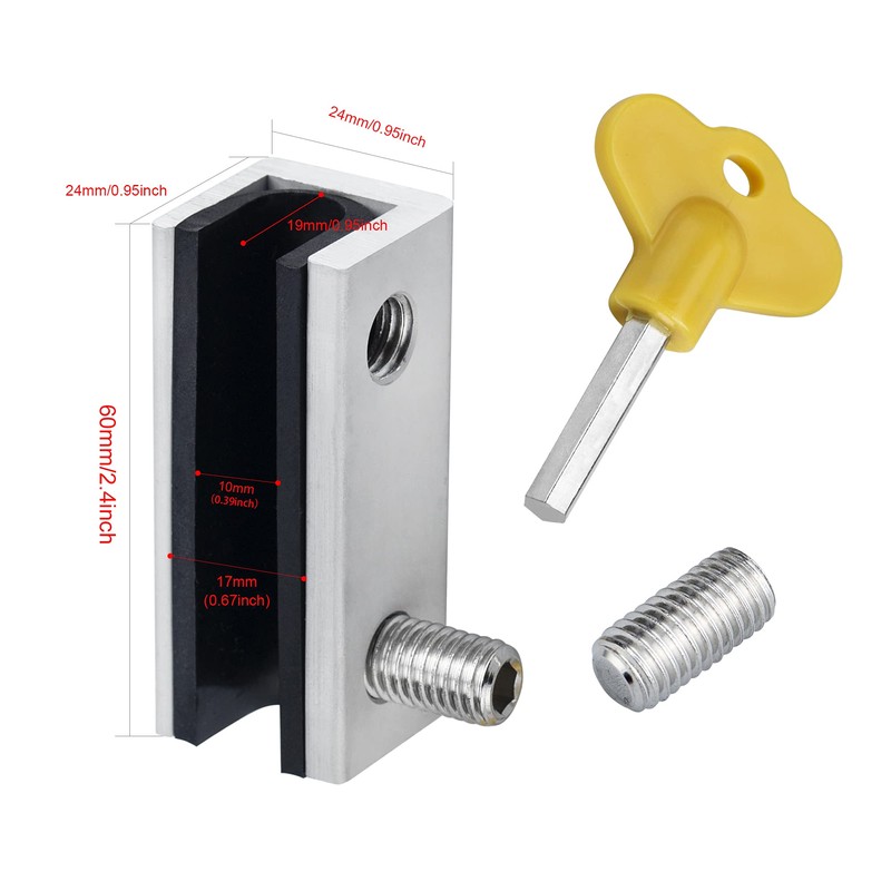 Window Locks, 4 Sets Sliding Security Window Lock with Key